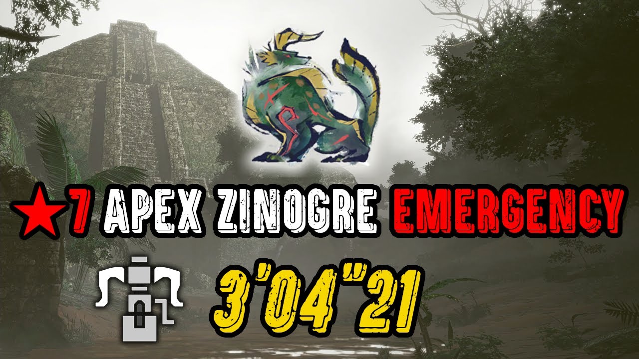 【MHRise:PC】Apex Zinogre Emergency 3'04