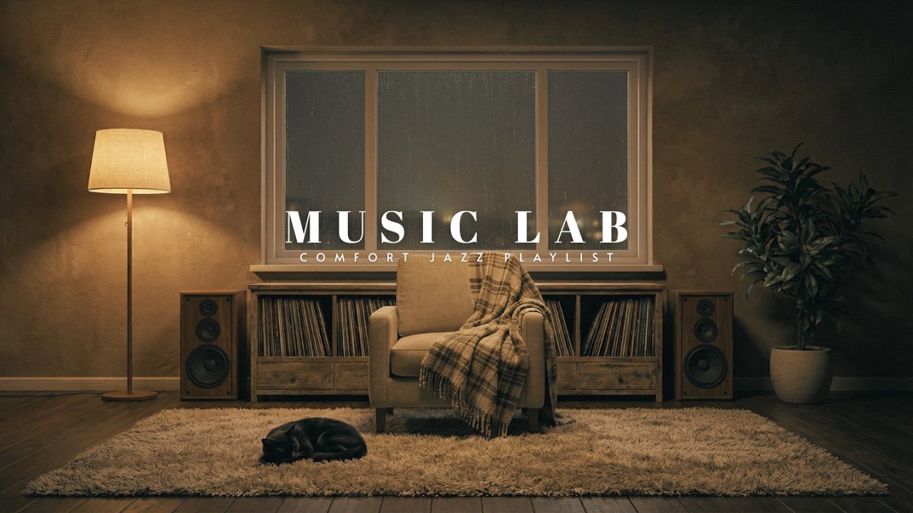 Playlist | Comfort Jazz at Home ☕ Warm Vinyl Sounds on a Rainy Night