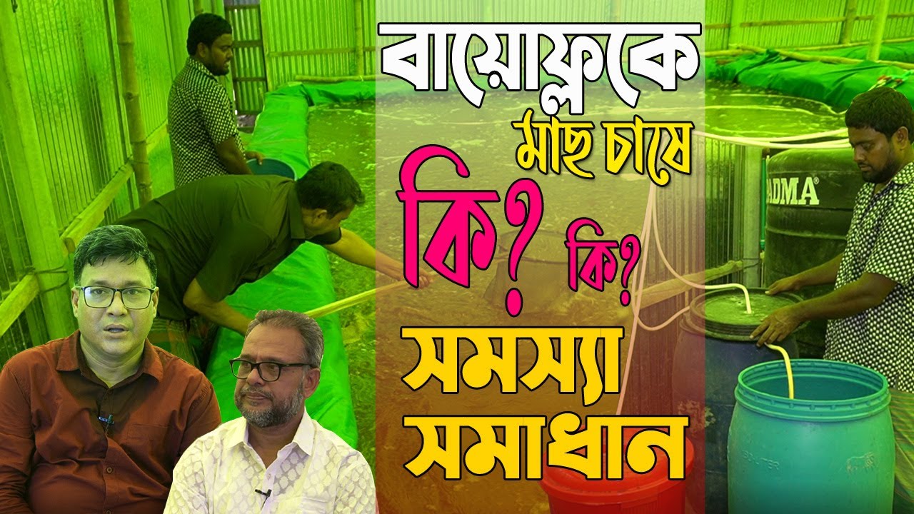 বায়োফ্লকে মাছ চাষে কি ? সমস্যা ও তার সমাধান। এমোনিয়া। পি,এইচ। টি ,ডি ,এস। এফ ,সি,ও  হাজীগঞ্জের সেলিম