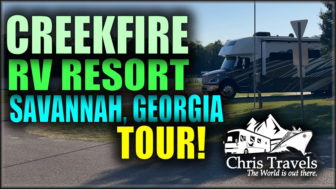 Creekfire RV Resort TOUR in Savannah, Georgia!