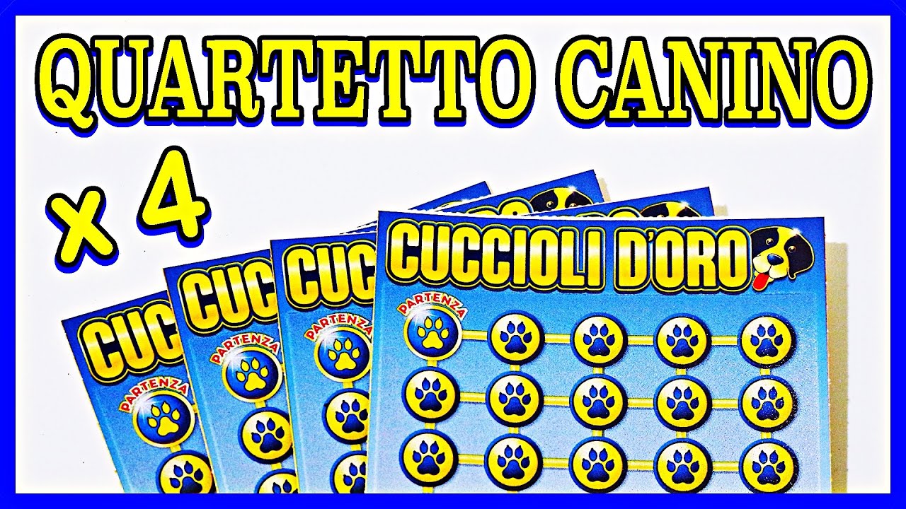 Gratta e Vinci: 𝗖𝗨𝗖𝗖𝗜𝗢𝗟𝗜 𝗗'𝗢𝗥𝗢 𝘅 𝟰 🐶🐕🐕🐶
