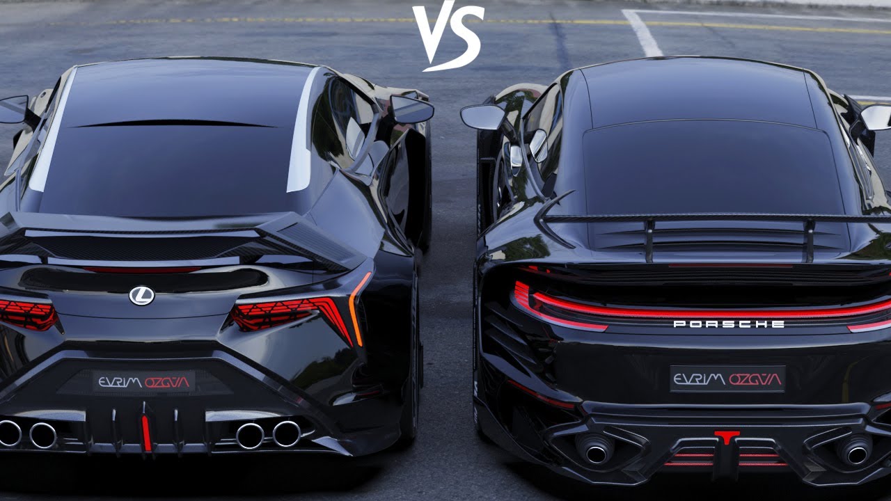 2025 Lexus LC500 vs Porsche 911 Turbo / Evrim Özgün Design
