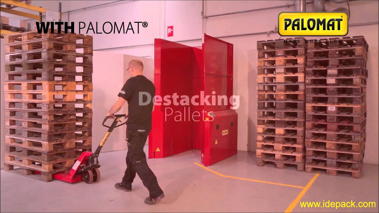 PALOMAT Palletdispenser, stapelt en ontstapelt automatisch Pallets