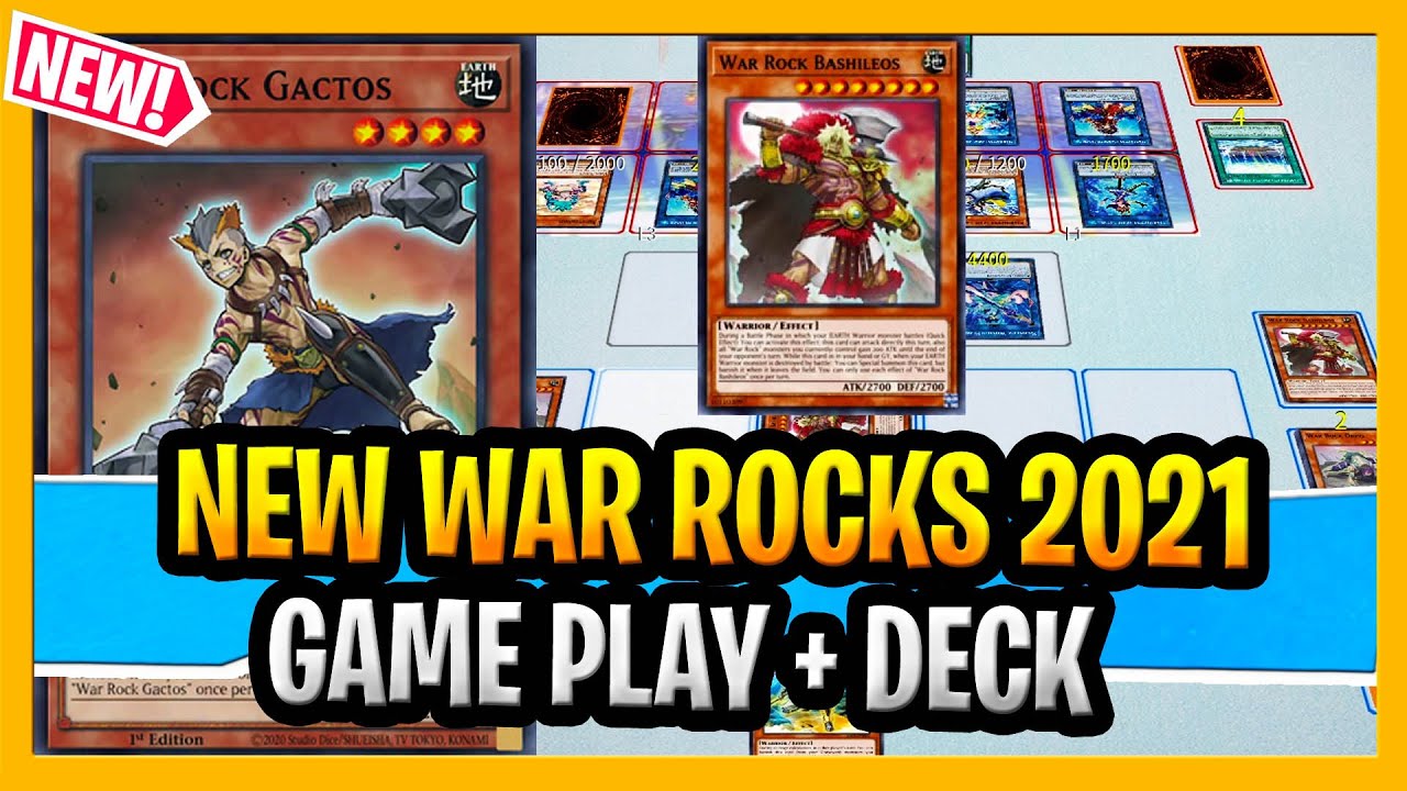War Rocks 2021 New Archetype Gameplay And Deck Profile YuGiOh Warrior Earth Deck 2021