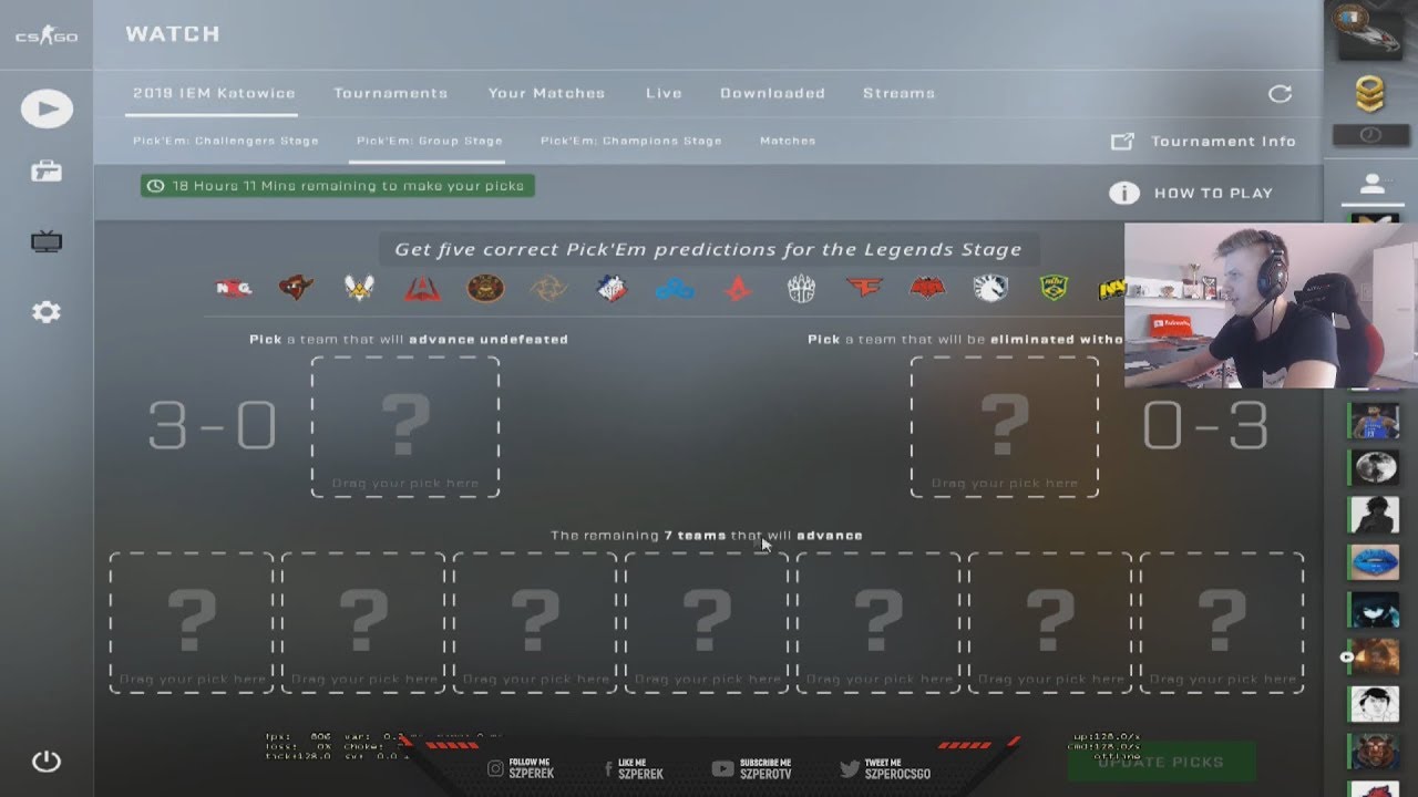 SZPERO PICK'EM - IEM KATOWICE 2019