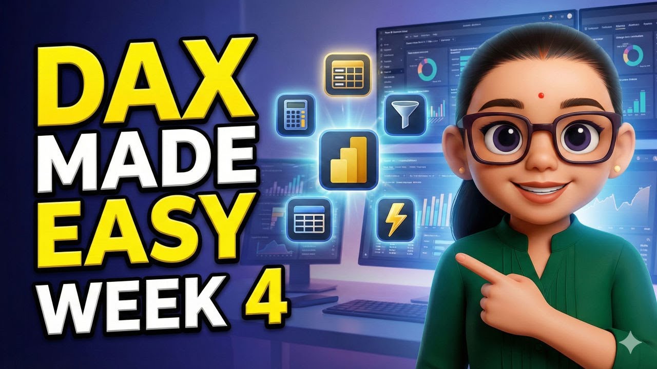 DAX Fundamentals to Advanced (CALCULATE, Context, SUMX) | Power BI Week 4 | PM DATA LAB
