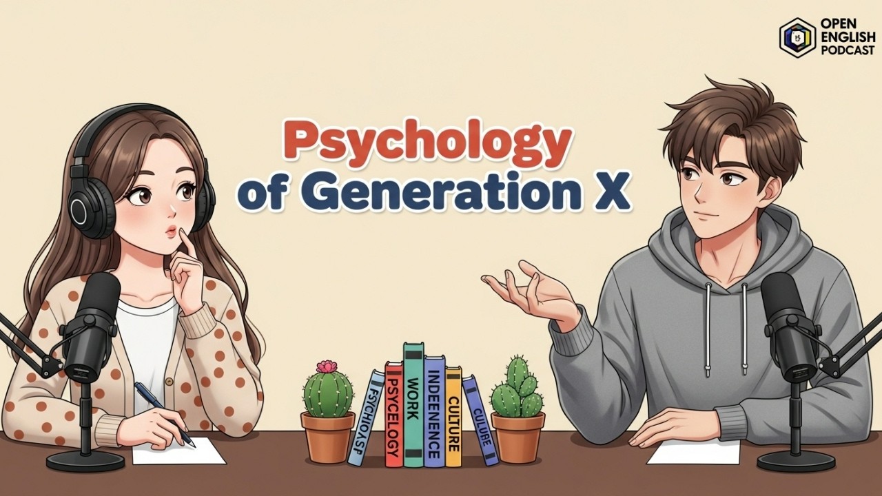 Open English Podcast | Psychology of Generation X Explained in Easy English