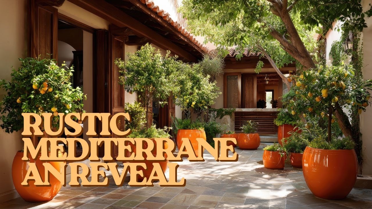 Small Backyard Inspiration: Classic Mediterranean Style with a Rustic Touch
