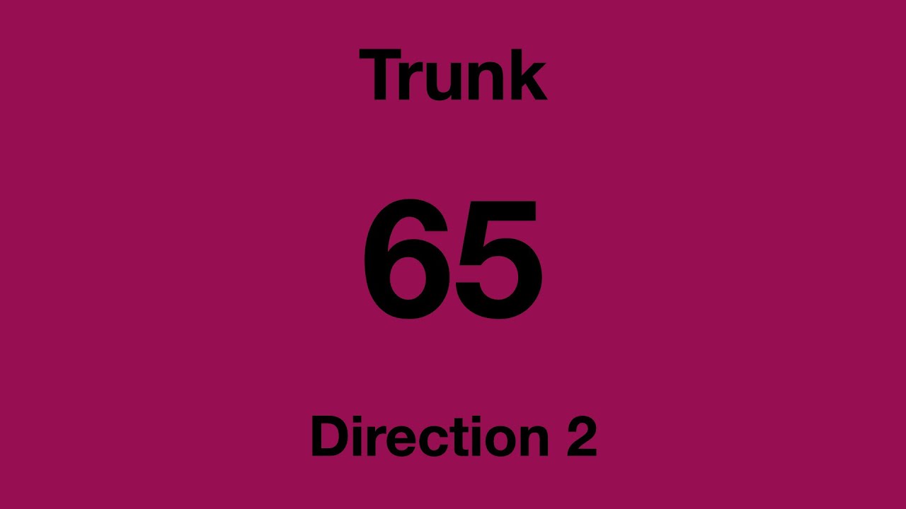 [SBS Transit] Trunk Bus Service 65 - Direction 2 Hyperlapse