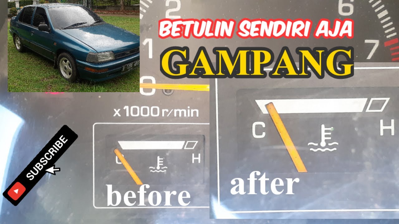 Cara Mudah Perbaiki Jarum indikator temperatur Daihatsu Classy