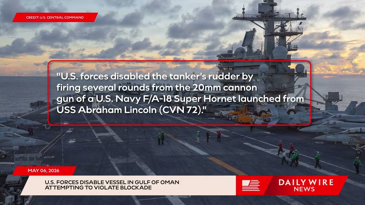 U.S. Military Strikes Iranian Oil Tanker Attempting to Breach Blockade in Strait of Hormuz