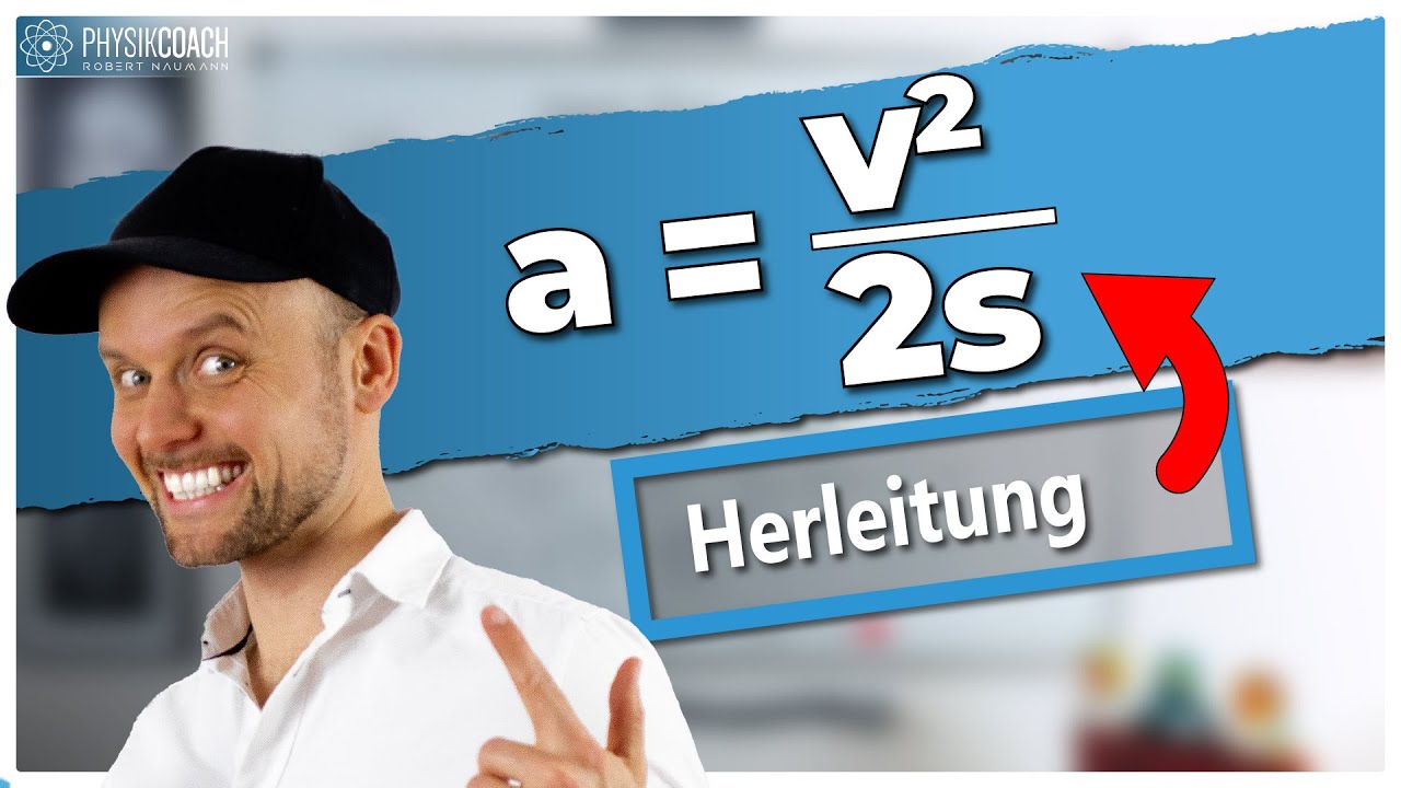 Gleichm&auml;&szlig;ig beschleunigte Bewegung - Formel Herleiten || Physik f&uuml;r Mediziner || Physik Grundlagen