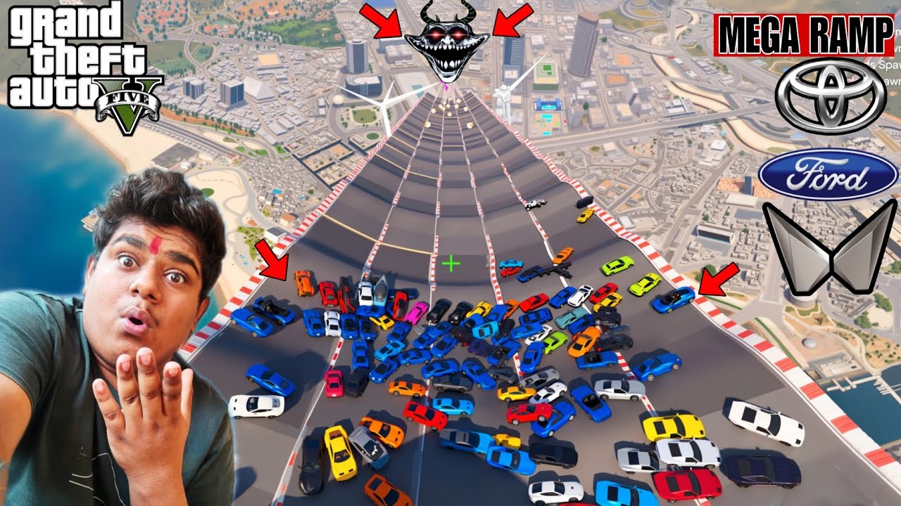 Gta 5 Mega Ramp Challenge Indian Cars