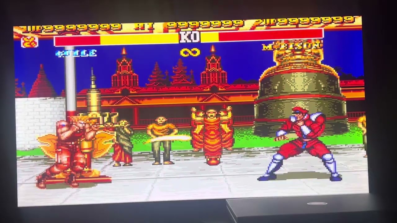 Street Fighter 2 special champion edition guile vs m.bison rematch 