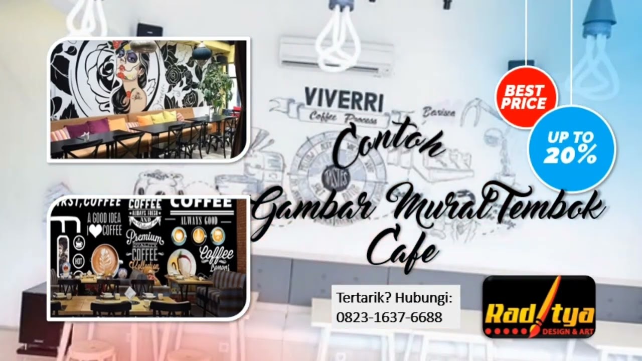 Koleksi Spesial  Mural Tembok Cafe Yang Menarik, Unik Dan Artistik