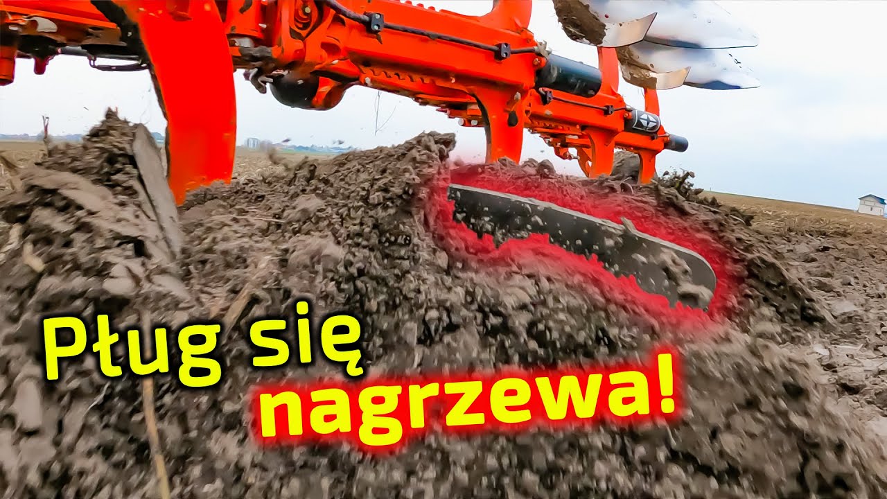 Вспашка после кукурузы плугом Gregoire Besson. Майкл и Пол.