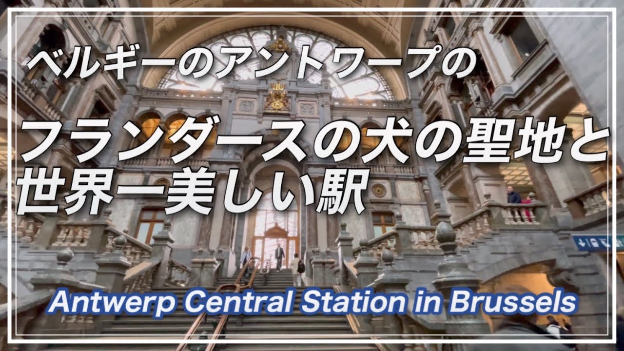 ネロとパトラッシュの物語に涙😭　ブリュッセルからアントワープまで電車で移動しました　Rev1