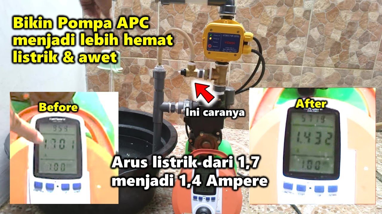 Membuat Pompa APC menjadi lebih hemat listrik dan pompa lebih awet