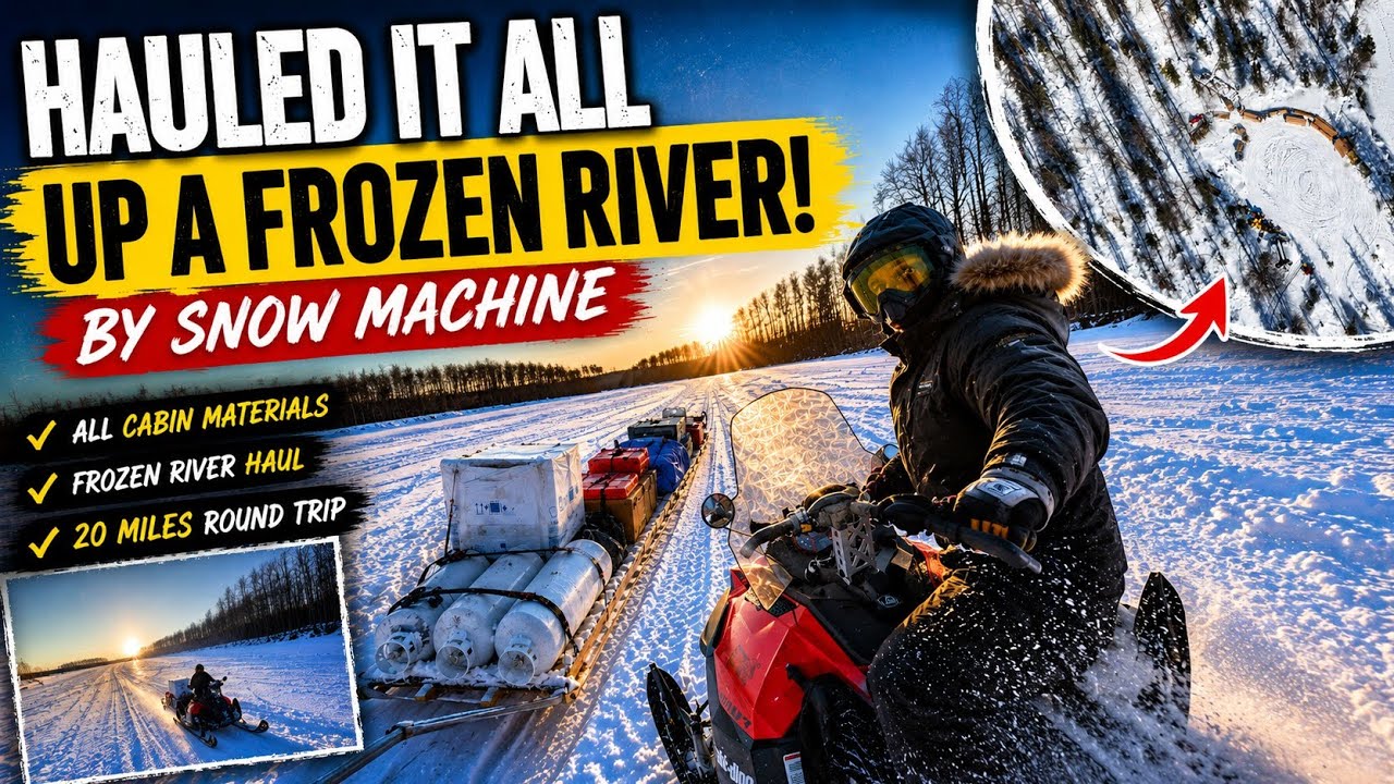 Leaving Society Behind: Moving to Alaska & Hauling Cabin Materials Up A Frozen River