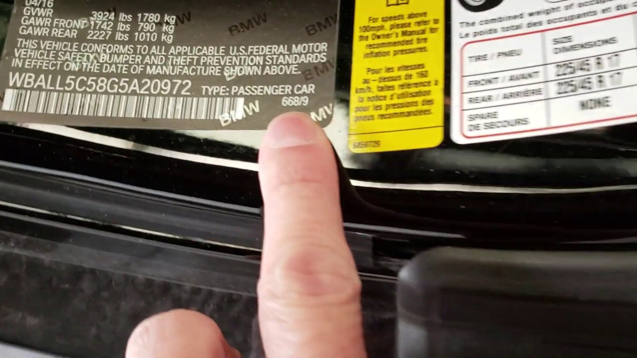 How to Find Your BMW Paint Code