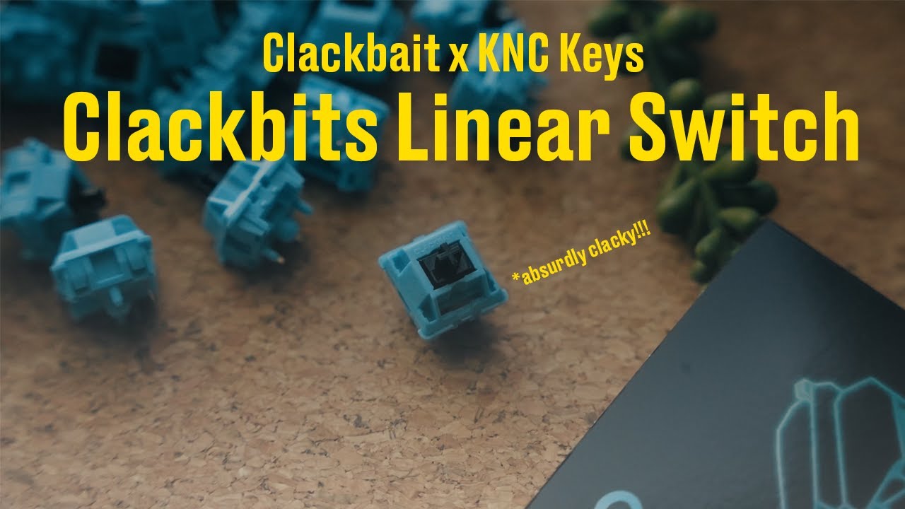 Great switches for a great cause| Clackbait x KNCKeys Clackbits Linear Switch Review and Sound Test