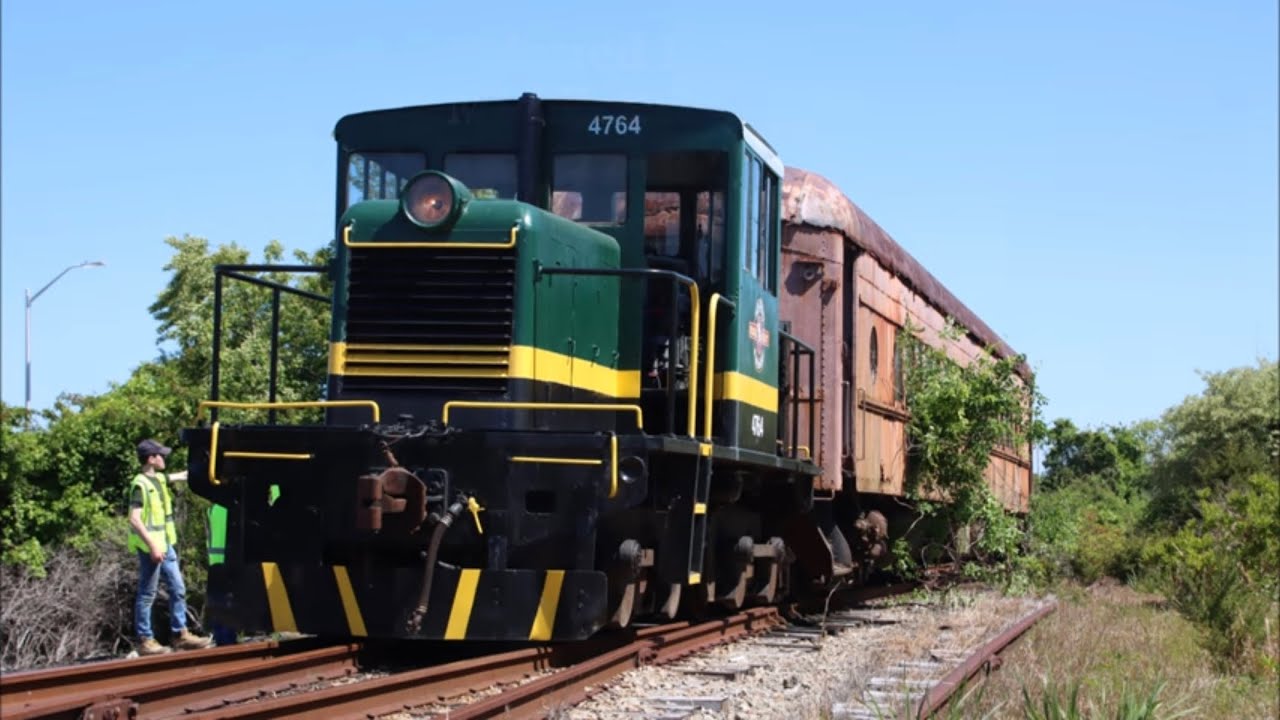 Abandoned passenger car gets moved - Old Colony & Newport Railway - 5/27/2023