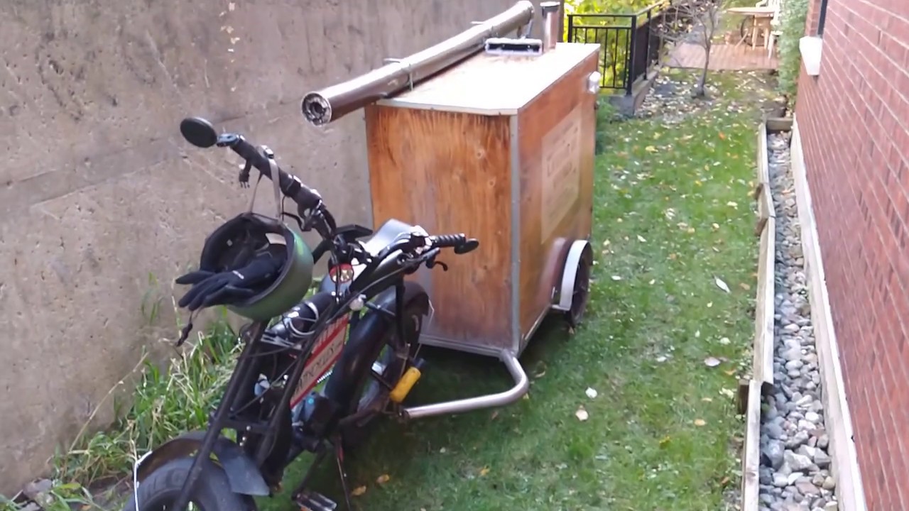 Window Cleaning Cargo Bike and Trailer