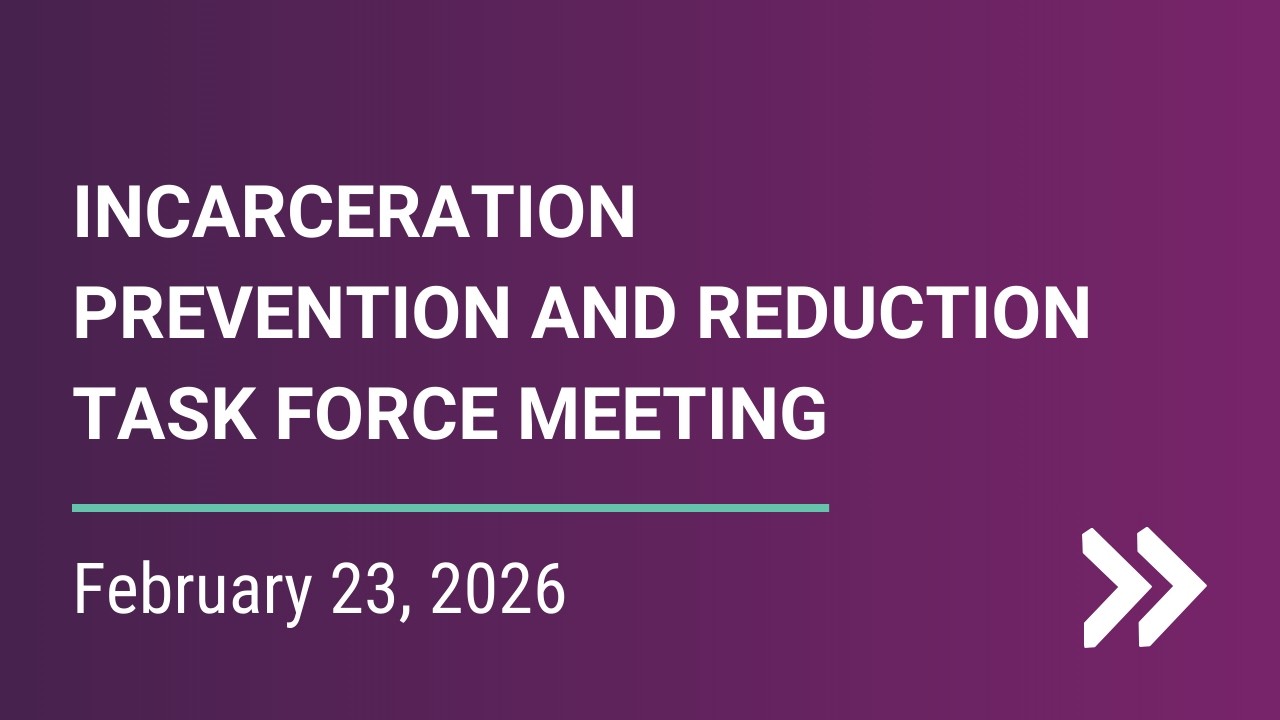 IPRTF - Incarceration Prevention and Reduction Task Force - Feb. 23, 2026