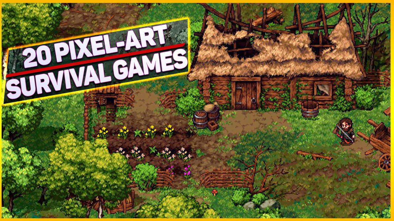 Топ 20 Pixel-Art Игр про Выживание