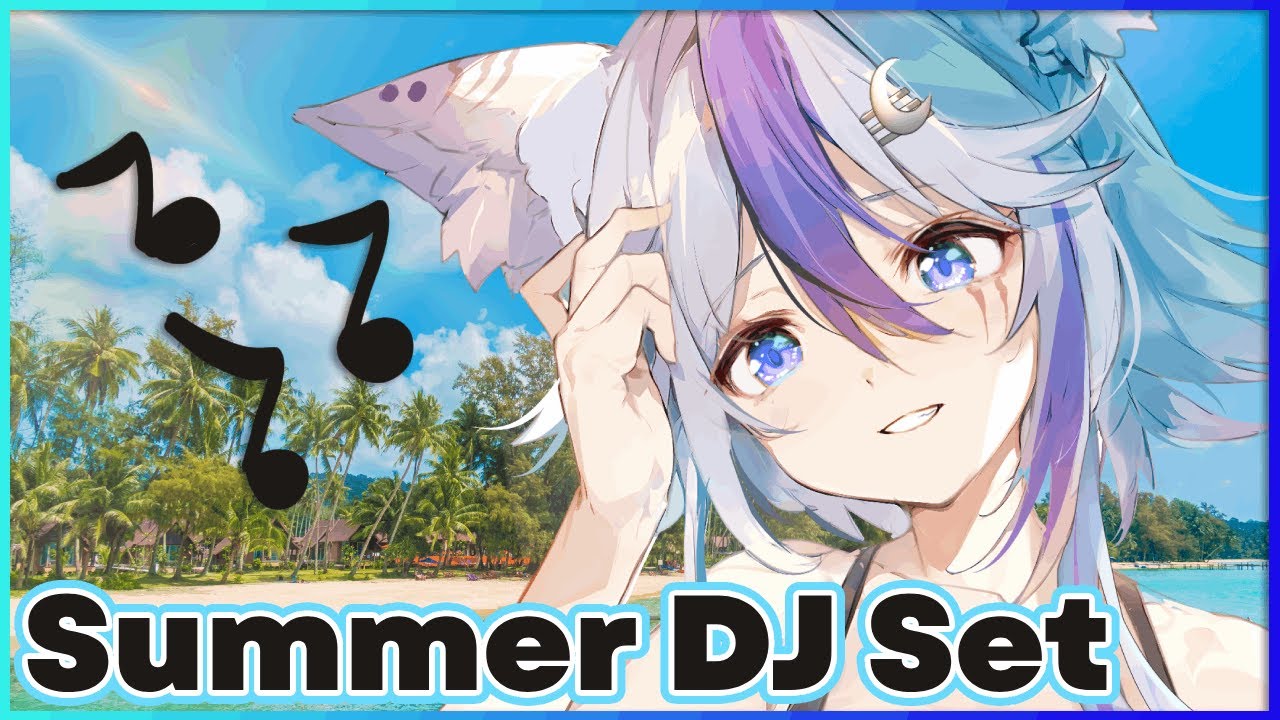 Songs On The Beach 🌴 Summer DJ Set 🪩 [ Fuser / Bossymoon / #vtuber ]