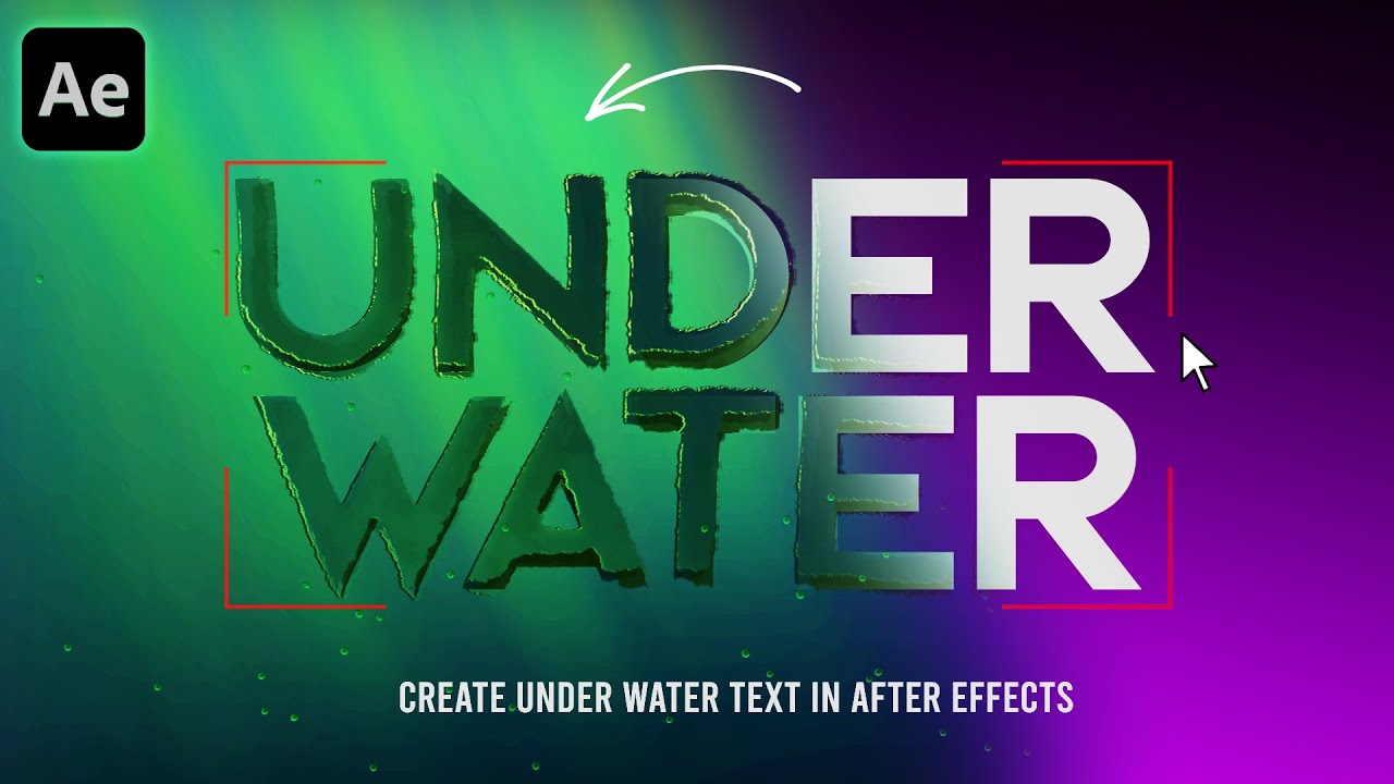 Create a Vibrant Underwater Text Animation in After Effects Tutorial