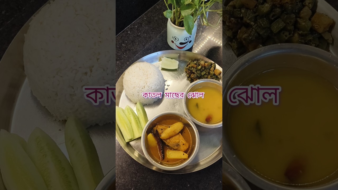 Simple Bengali Lunch Thali | Bengali Lunch Ideas #lunch #bengali #shots