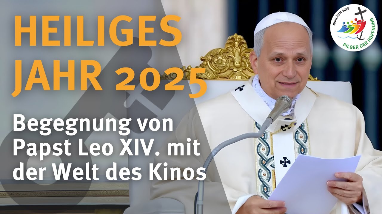 Papst Leo XIV. trifft die Welt des Kinos, Sala Clementina im Vatikan -  15.11.2025