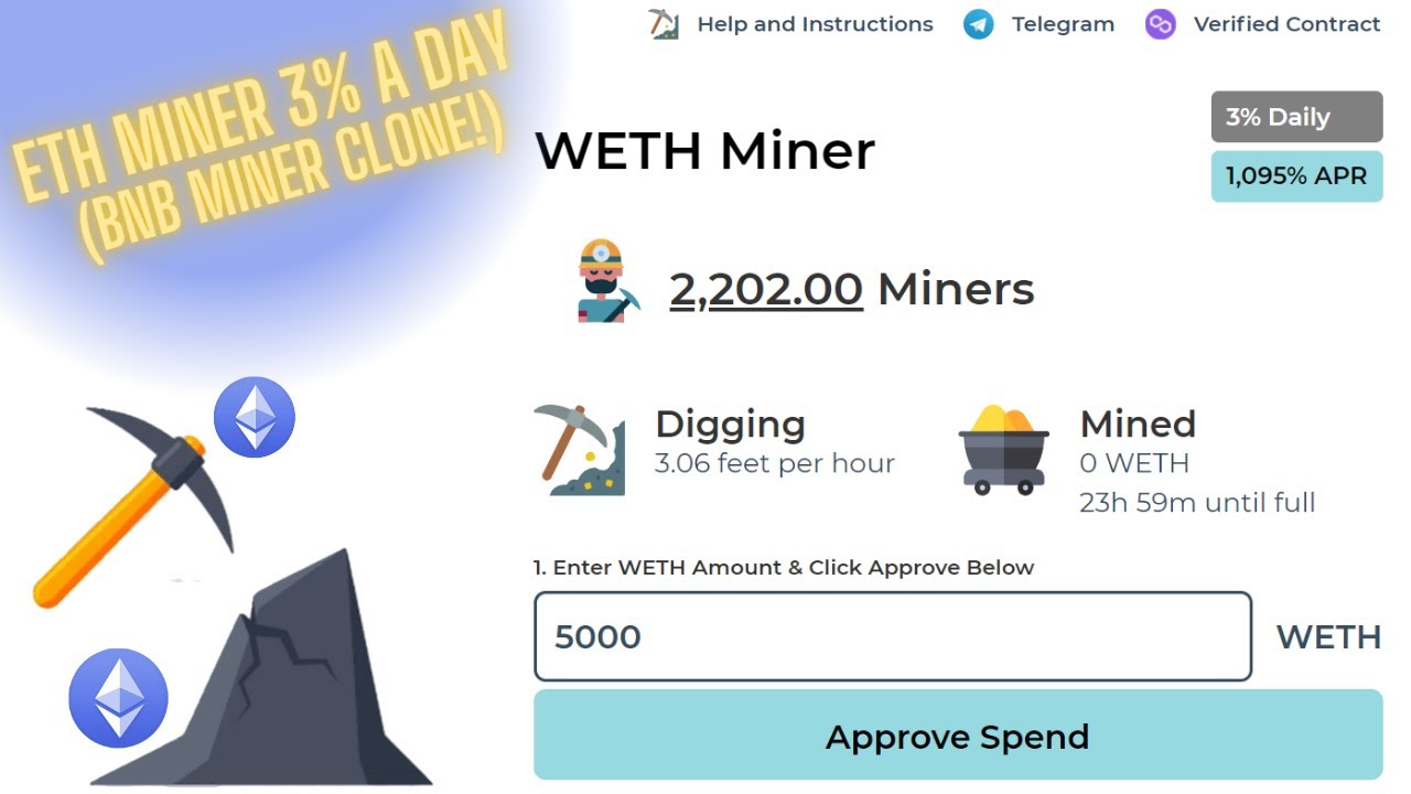 *NEW* ETH MINER 3% DAILY 🚀📈