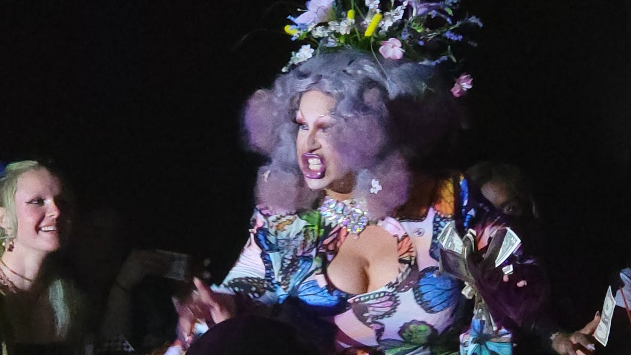 Madame LaQueer performing at dream girls Urban Mos in san diego, CA on June 29, 2022