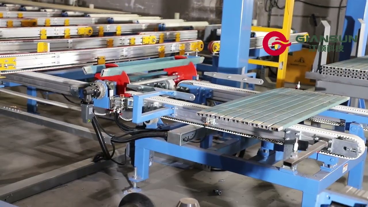 Auto stacking & destacking system for aluminum extrusion line