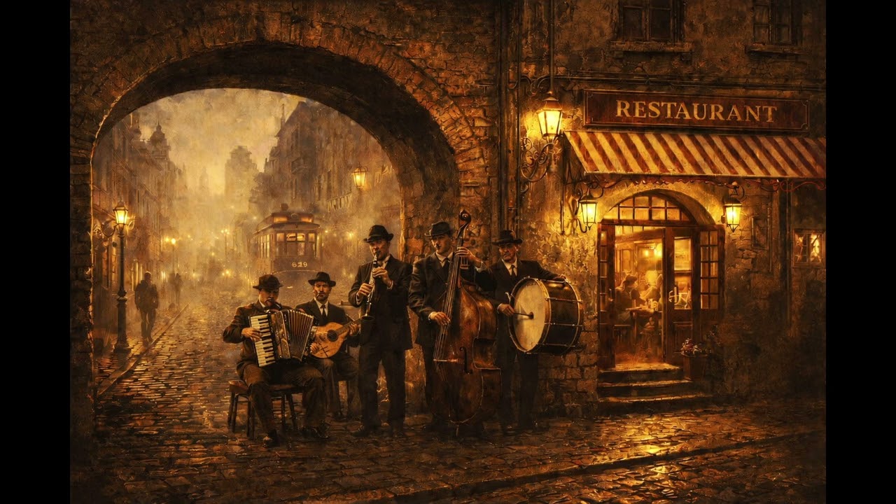 European Tango 1920s | Street Orchestra at the Old Restaurant | Vintage Ballroom Music
