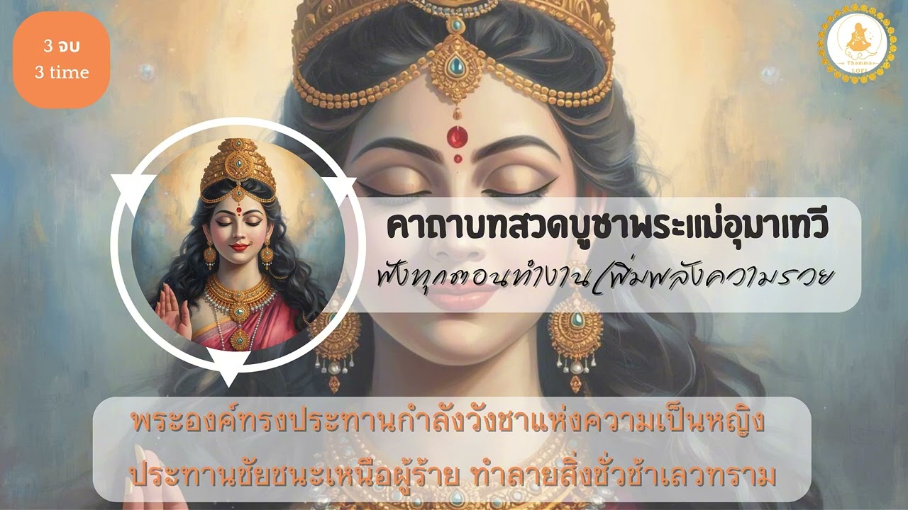 เพลงบำบัดจิต | บทสวดพระแม่อุมาเทวี 528Hz 🌺 Goddess Parvati Mantra ✨ เปิดทุกวันช่วยพลังเมตตา มหาบารมี
