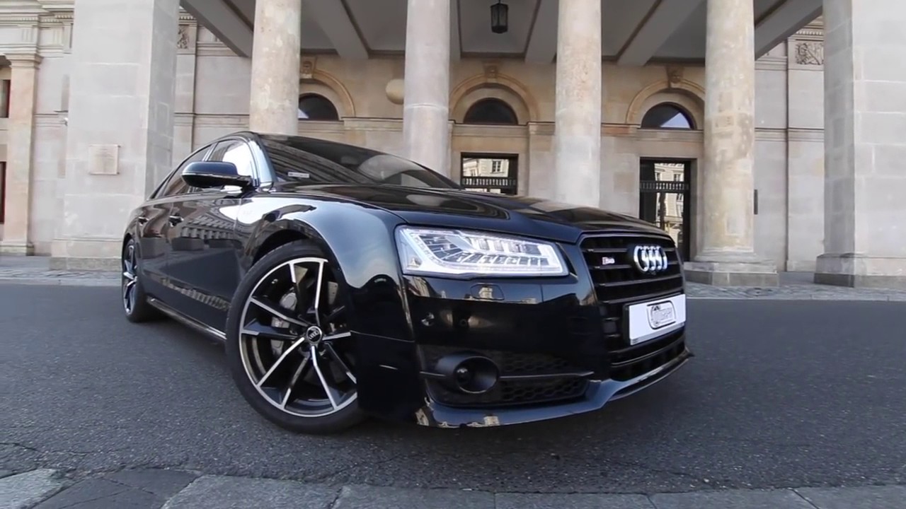 2017 Audi S8 Plus 605hp black on black   details, launch control, interior, ex