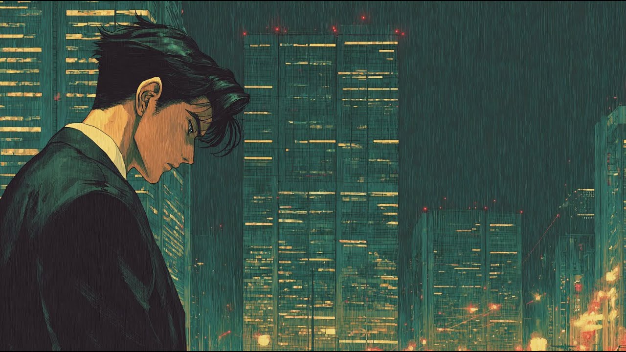 Midnight Rain Jazz Hip Hop | Walking in the Cold City