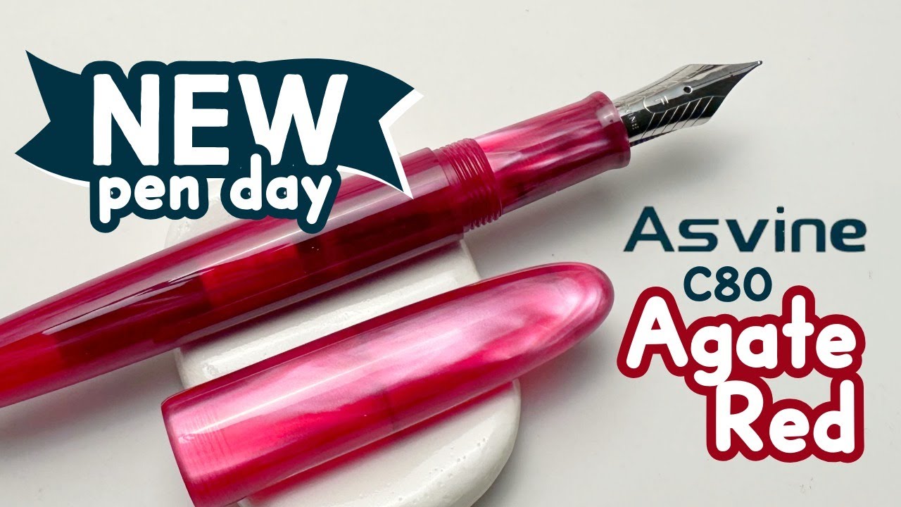 Asvine C80 NEW Agate Red Fountain Pen Review