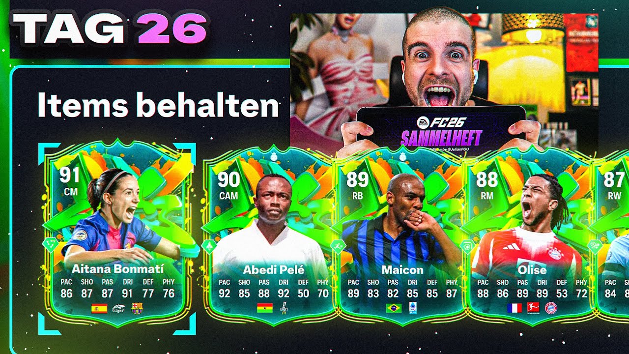Wieder PACKLUCK 😍💥 Kann ich ALLE KARTEN in FC 26 SAMMELN ?! TAG 26 🧐🧪