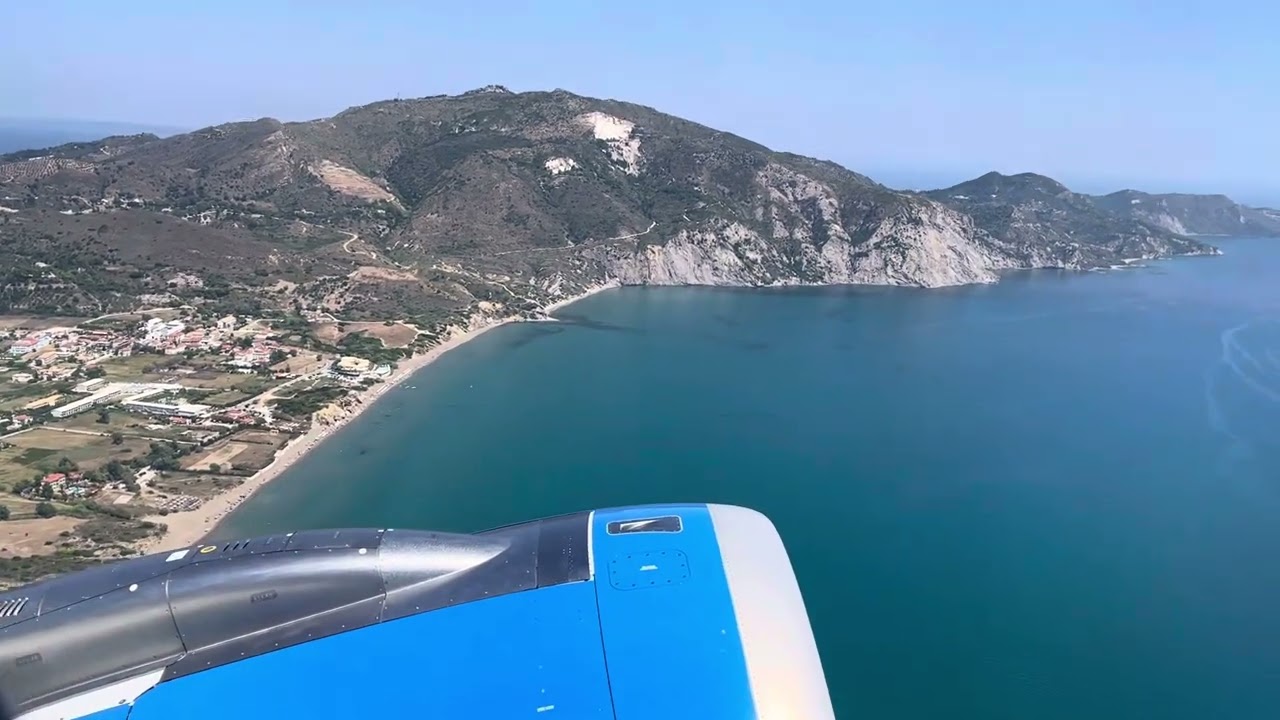 🛬Taking off from Zakynthos Airport 🇬🇷