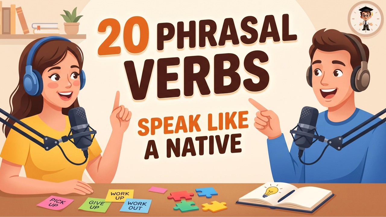 20 Essential Phrasal Verbs for Daily English | Real English Conversation | Easy English Podcast