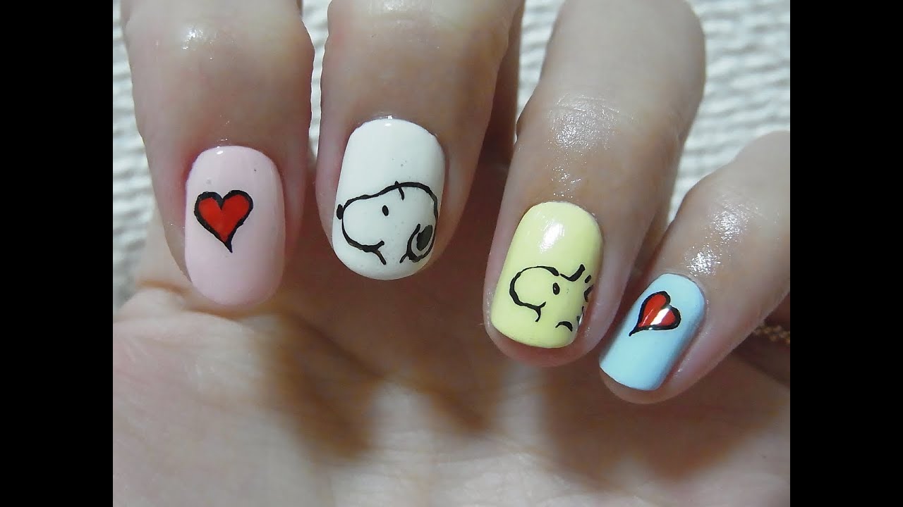 Snoopy nail art / スヌーピーネイルアート