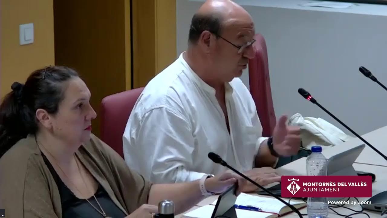 20/10/2025 Ple extraordinari a l'Ajuntament de Montornès del Vallès