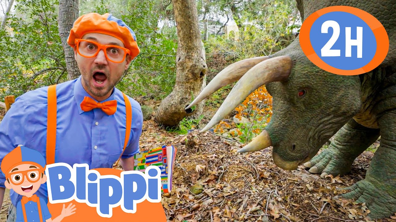 Blippi and the Big Dinosaur | Blippi | Kids Songs | Moonbug Kids