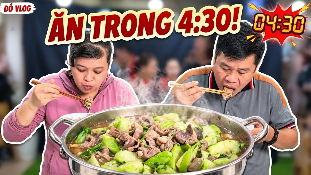 Tr&ograve; Chơi Đấu Gi&aacute; Ăn L&ograve;ng G&agrave; X&agrave;o Mướp Qu&aacute; Hấp Dẫn | Đỏ Vlog