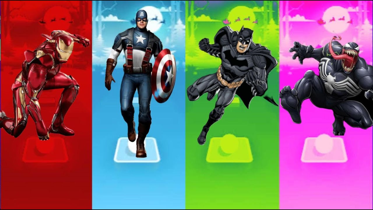 Telis Hop EDM Rush - Iron Man vs Captain America vs Batman vs Venom