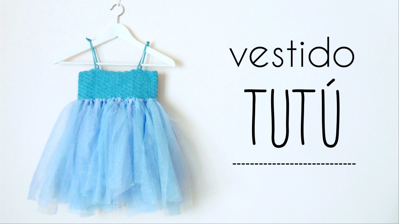 vestido TUTU (todas las tallas) con canesú de ABANICOS a crochet
